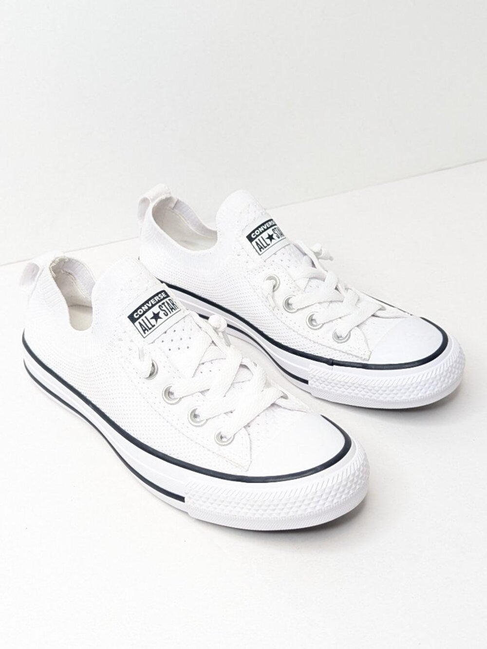 Converse Chuck Taylor All Star Shoreline Knit Sneakers White Womens 6